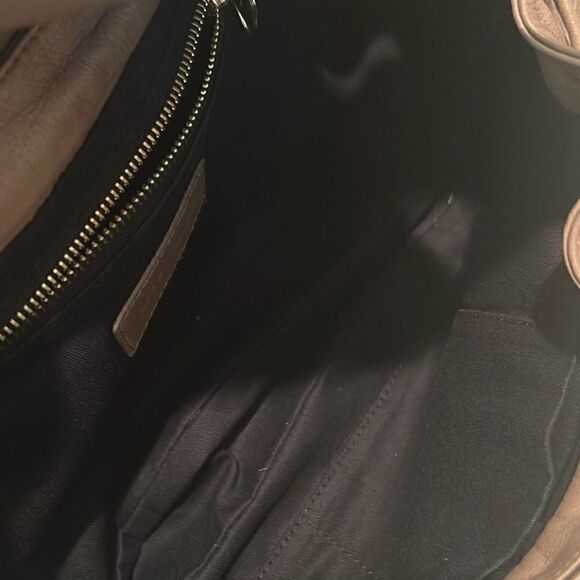 See By Chloe Large Shoulder Bag Dark Brown Soft Leather Multipocketed Carryall - Picture 10 of 16